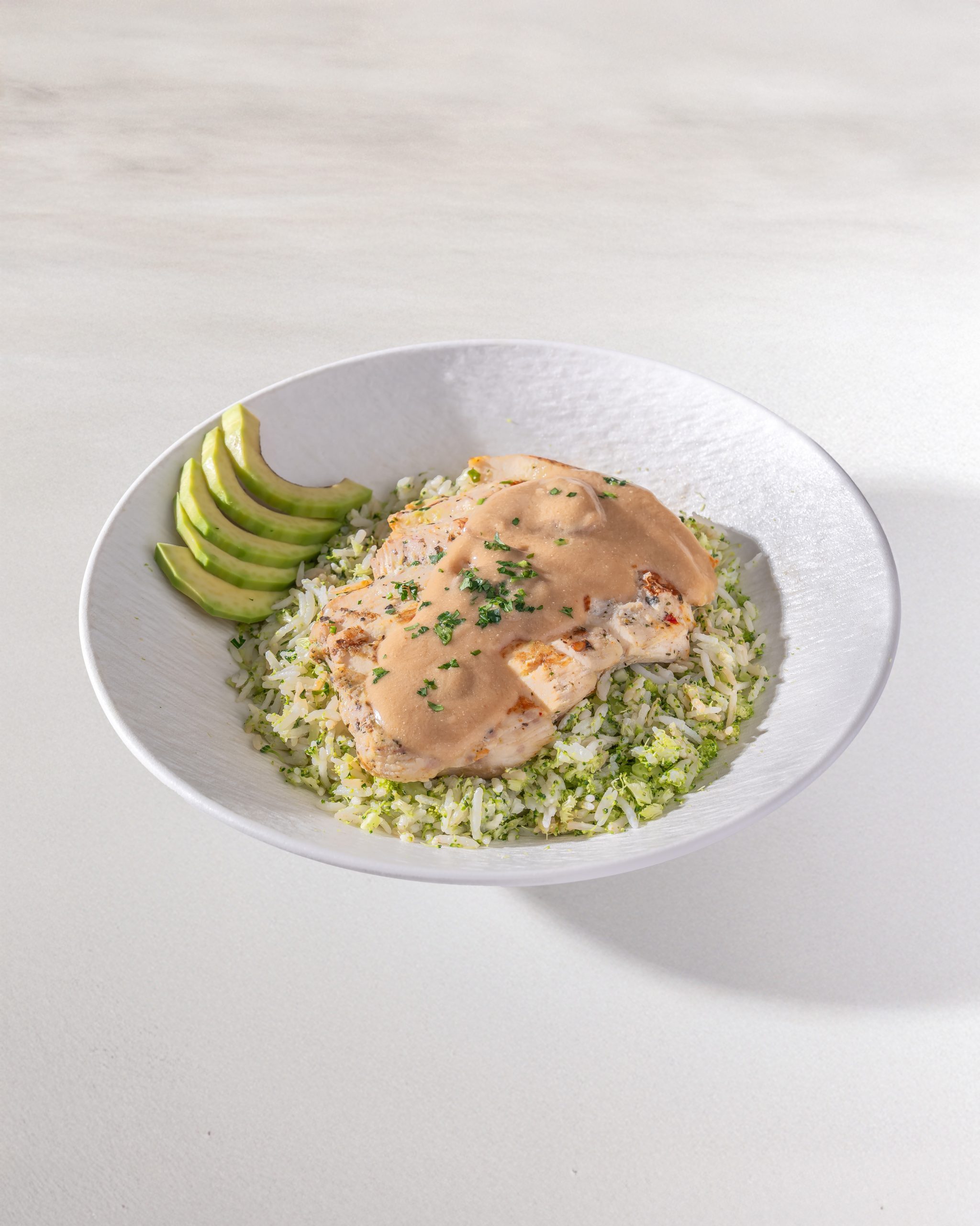 a24 Broccoli Rice with Chicken and Mushroom Sauce MC